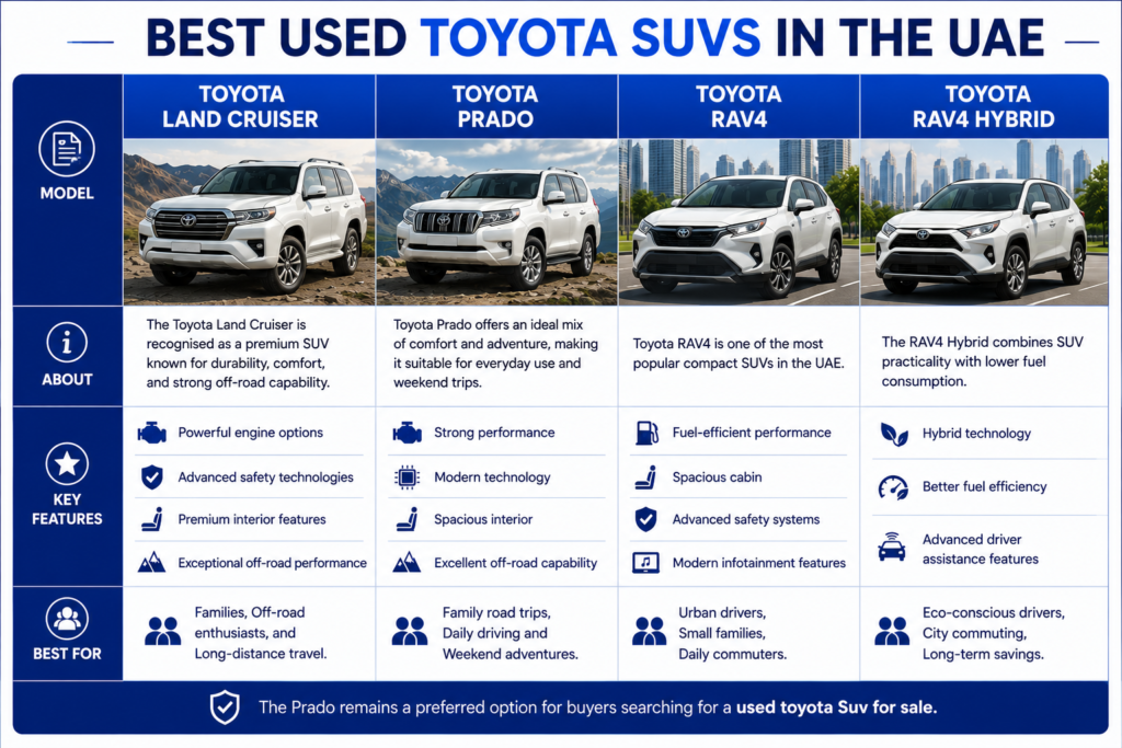 Best Used Toyota Cars UAE